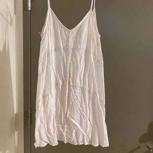 White lovestich summer dress